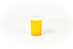 Push & Turn Child Resistant Bottles - Amber - 20 dram (360 units/Box)
