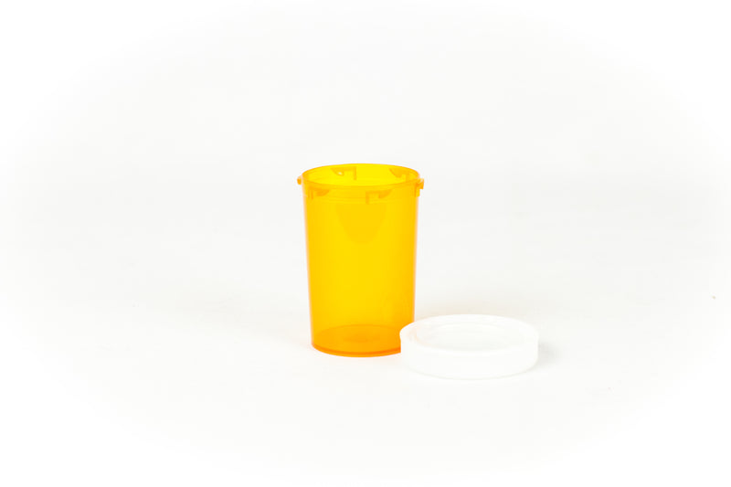 Push & Turn Child Resistant Bottles - Amber - 20 dram (360 units/Box)