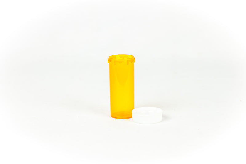 Push & Turn Child Resistant Bottles - Amber - 8 dram (410 units/Box)