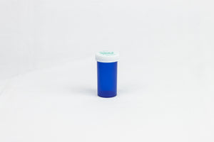 Push & Turn Child Resistant Bottles - Blue - 13 dram (320 units/Box)