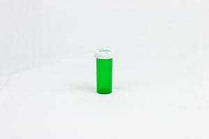 Push & Turn Child Resistant Bottles - Green - 8 dram (410 units/Box)