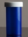 Push & Turn Child Resistant Veterinary Bottles - Blue - 16 dram - The Vial Store