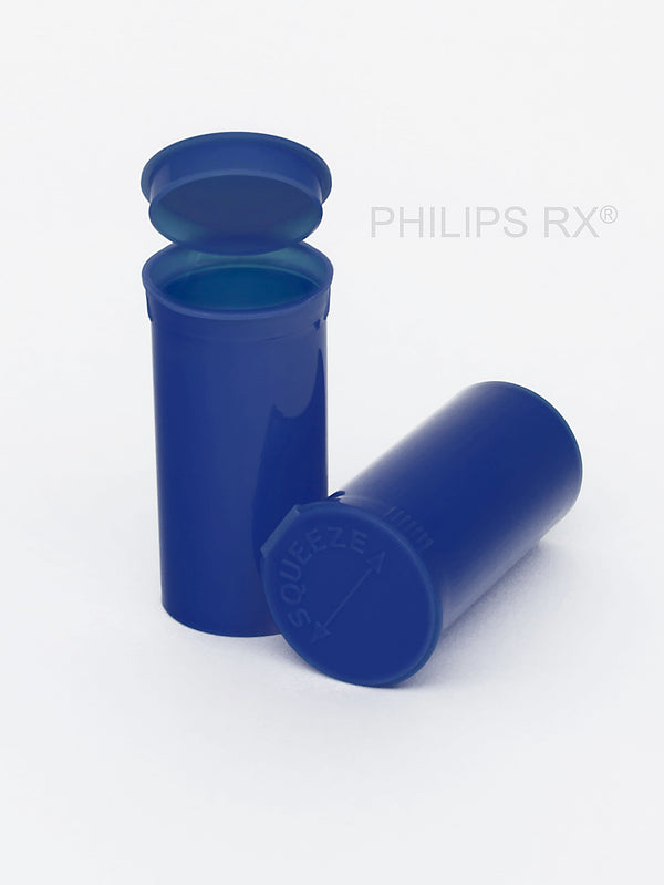Philips Rx Pop Top Bottle -Blueberry - 13 dram - 315 Units - The Vial Store
