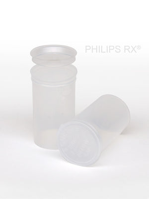 Philips Rx Pop Top Bottle - Clear- 19 dram - 225 Units