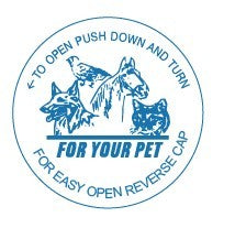 Push & Turn Child Resistant Veterinary Bottles - Blue - 30 dram - The Vial Store
