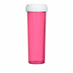 60 Dram Reversible Cap Vials- Pink (100 Units/Box)