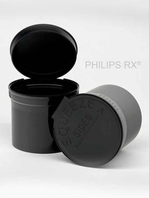 Philips Rx Pop Top Bottle - Black - 90 dram - 54 Units