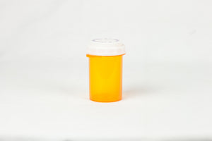 30 Dram Amber Thumb Tab Reversible Cap - 100 Count