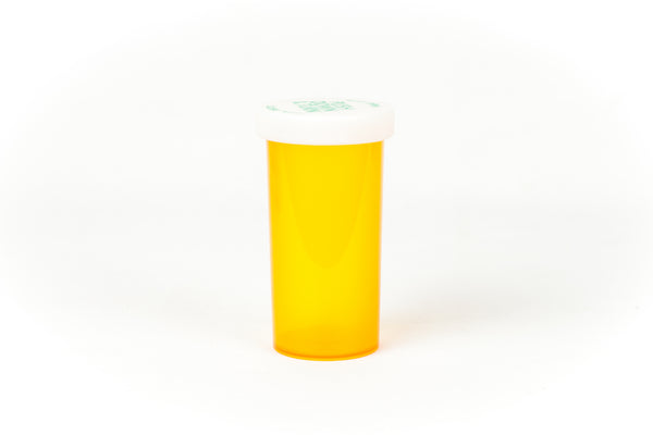 Push & Turn Child Resistant Bottles - Amber - 40 dram (180 units/Box)