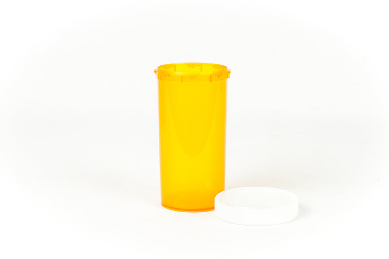 Push & Turn Child Resistant Bottles - Amber - 40 dram (180 units/Box)