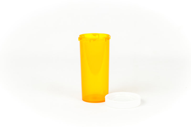 Push & Turn Child Resistant Bottles - Amber - 30 dram (240 units/Box)