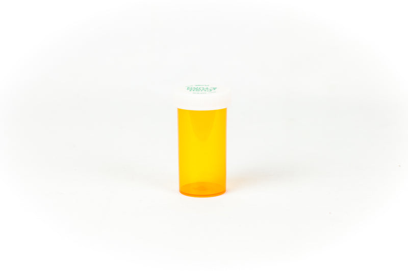 Push & Turn Child Resistant Bottles - Amber - 13 dram (320 units/Box)