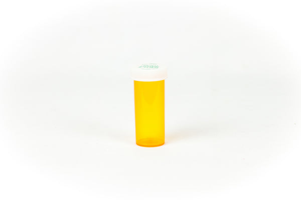 Push & Turn Child Resistant Bottles - Amber - 8 dram (410 units/Box)