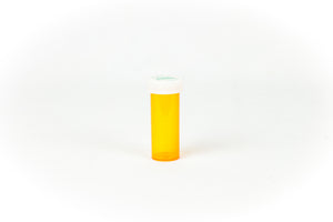 Push & Turn Child Resistant Bottles - Amber - 6 dram (600 units/Box)