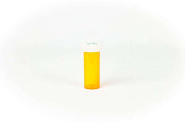 Push & Turn Child Resistant Bottles - Amber - 6 dram (600 units/Box)