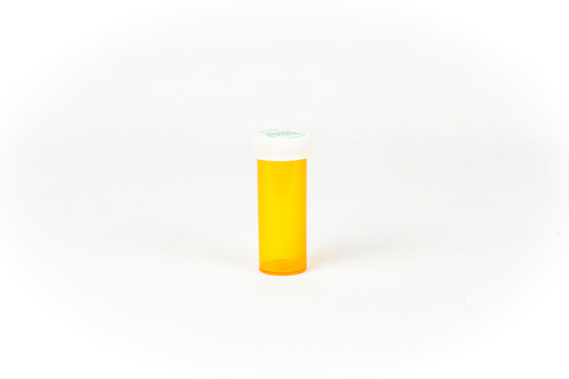 Push & Turn Child Resistant Bottles - Amber - 6 dram (600 units/Box)