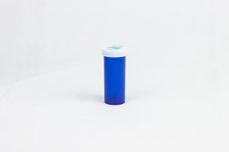 Push & Turn Child Resistant Bottles - Blue - 16 dram (270 units/Box)