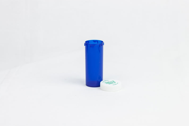 Push & Turn Child Resistant Bottles - Blue - 16 dram (270 units/Box)