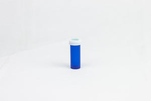 Push & Turn Child Resistant Bottles - Blue - 6 dram (600 units/Box)