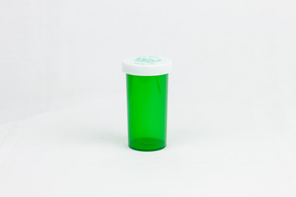 Push & Turn Child Resistant Bottles - Green - 40 dram (180 units/Box)