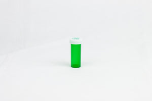 Push & Turn Child Resistant Bottles - Green - 6 dram (600 units/Box)