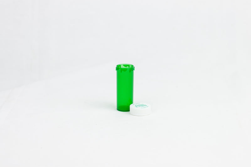 Push & Turn Child Resistant Bottles - Green - 6 dram (600 units/Box)