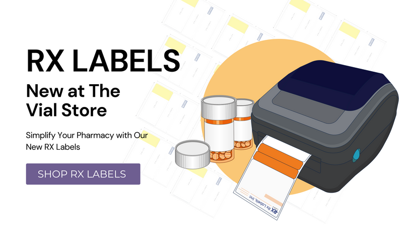 Vons Rx Label Shop Reversible Cap Vials