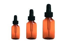 Glass Amber CR Dropper Bottles - 1oz - 48Count