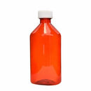 Graduated Oval RX Bottles with Child-Resistant Caps - Amber - 12 oz - 100 Count - The Vial Store