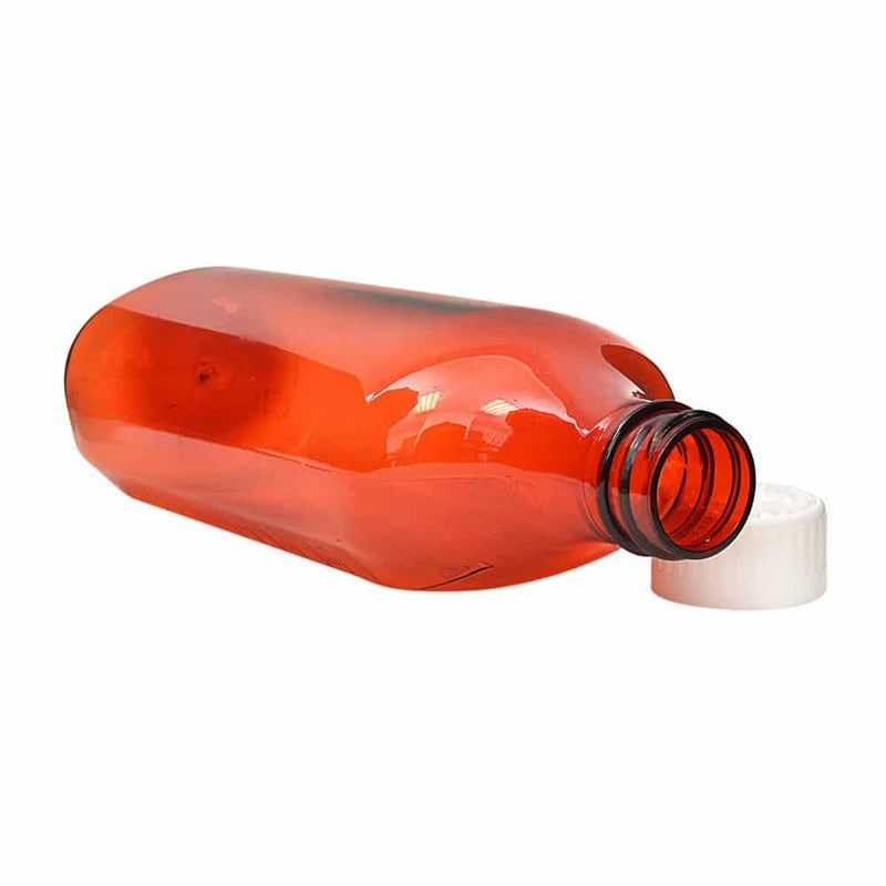 Graduated Oval RX Bottles with Child-Resistant Caps - Amber - 16 oz - 50 Count - The Vial Store