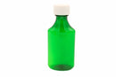 Graduated Oval RX Bottles with Child-Resistant Caps - Green - 4oz - 200 count - The Vial Store