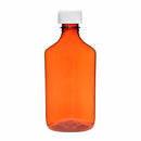 Graduated Oval RX Bottles with Child-Resistant Caps - Amber - 8 oz - 100 Count - The Vial Store