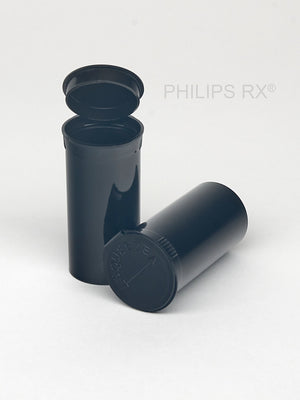 Philips Rx Pop Top Bottle - Black - 13 dram - 315 Units