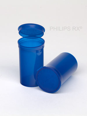 Philips Rx Pop Top Bottle - Blue- 19 dram - 225 Units