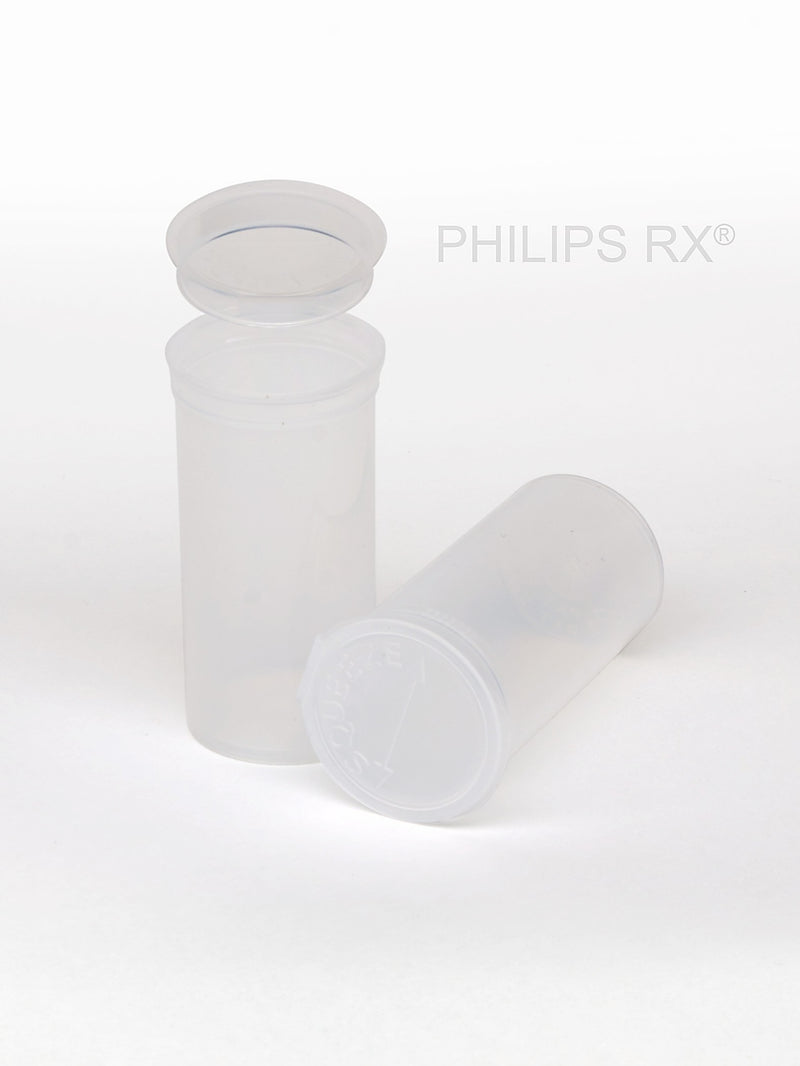 Philips Rx Pop Top Bottle - Clear - 13 dram - 315 Units - The Vial Store