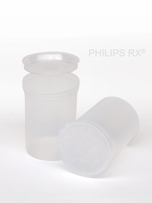 Philips Rx Pop Top Bottle - Clear- 30 dram - 150 Units - The Vial Store