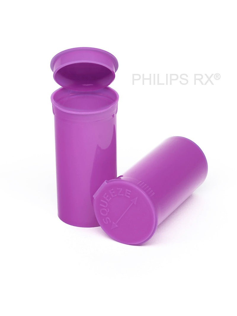Philips Rx Pop Top Bottle - Grape - 13 dram - 315 Units - The Vial Store