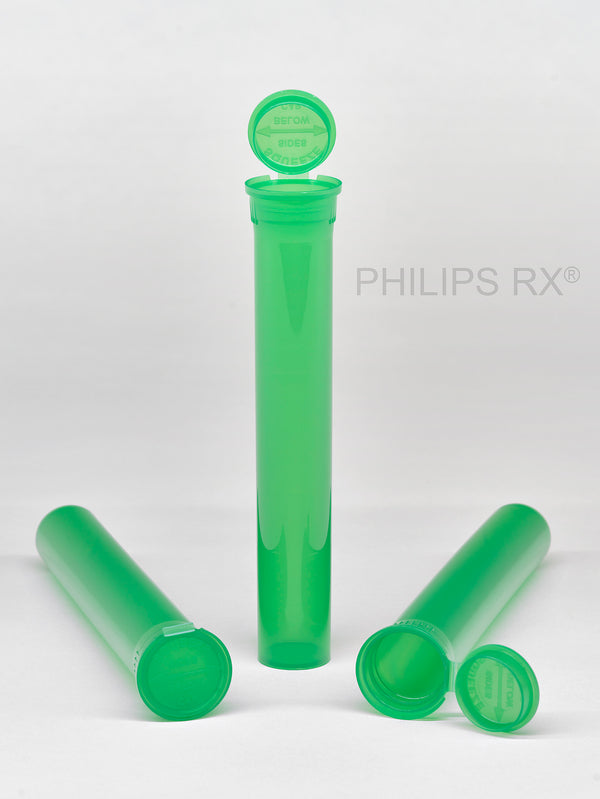 Transparent Green 116mm - CR Pre-Roll Tube - 500 Count