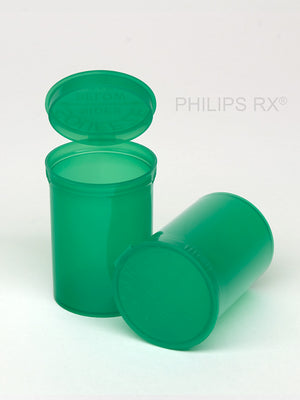 Philips Rx Pop Top Bottle - Green - 30 dram - 150 Units