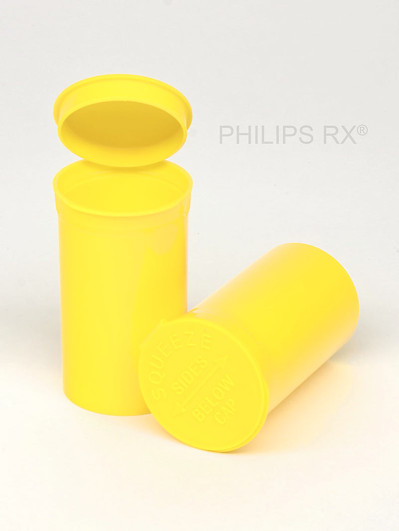 Philips Rx Pop Top Bottle - Lemon- 19 dram - 225 Units - The Vial Store