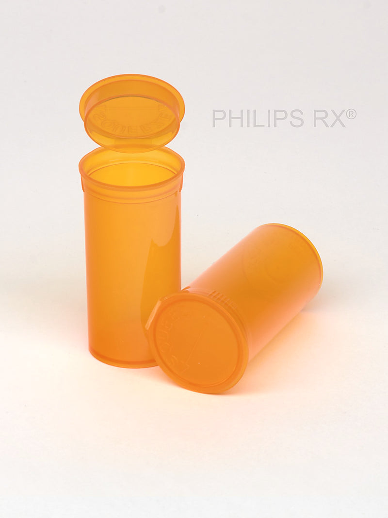 Philips Rx Pop Top Bottle - Amber - 13 dram - 315 Units - The Vial Store