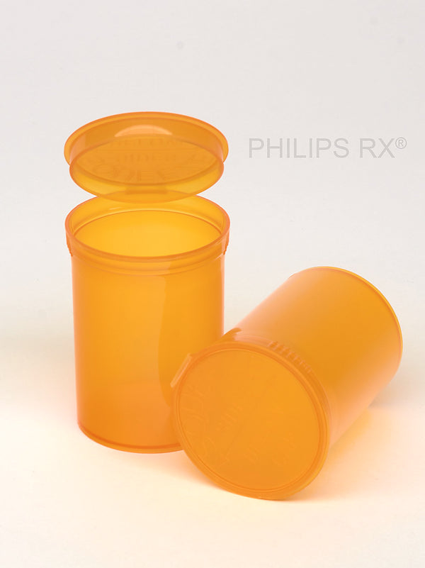 Philips Rx Pop Top Bottle - Amber - 30 dram - 150 Units - The Vial Store