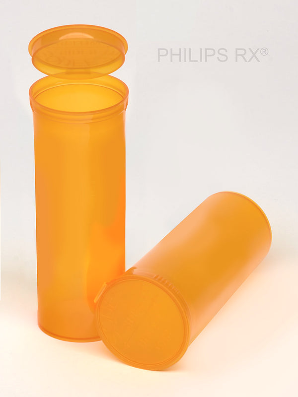 Philips Rx Pop Top Bottle - Amber - 60 dram - 75 Units - The Vial Store
