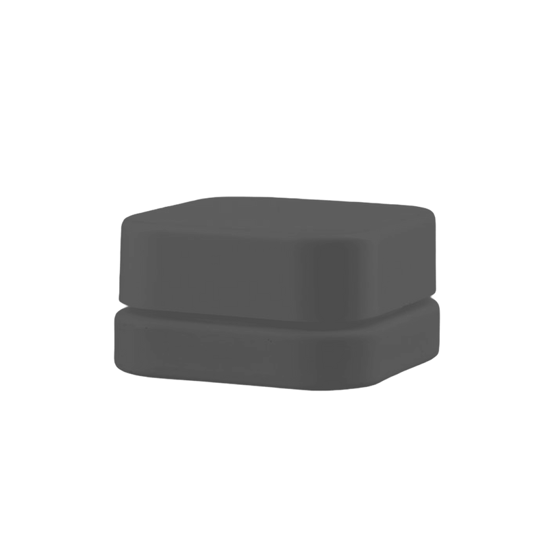 5ml Child Resistant Qube Black  Glass Concentrate Jar - The Vial Store