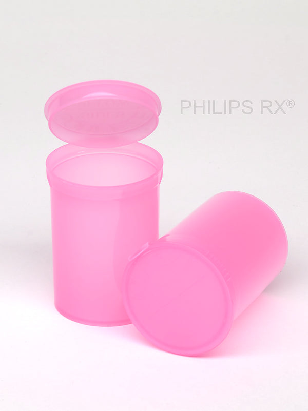 Philips Rx Pop Top Bottle - Pink- 30 dram - 150 Units - The Vial Store