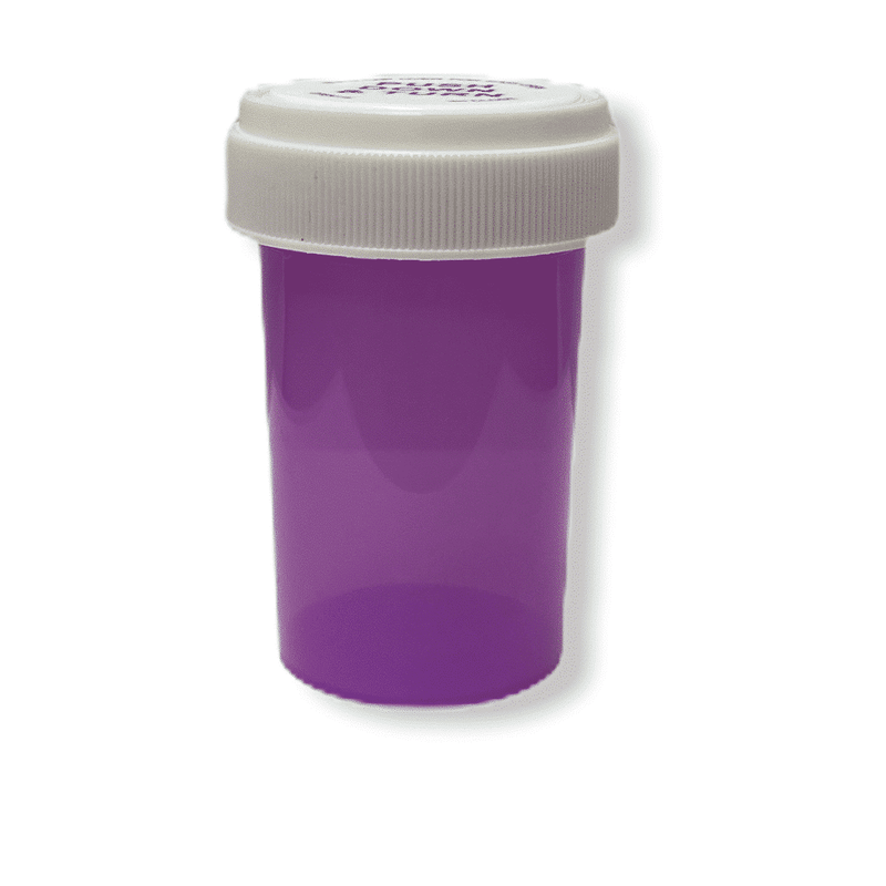 20 Dram Reversible Cap Vials Purple  - The Vial Store