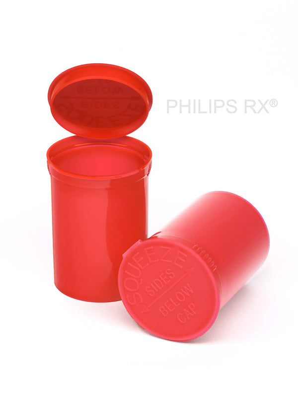 Philips Rx Pop Top Bottle - Strawberry - 30 dram - 150 Units - The Vial Store