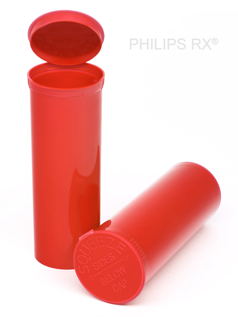 Philips Rx Pop Top Bottle - Strawberry - 60 dram - 75 Units - The Vial Store