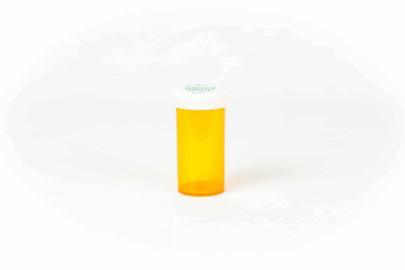 Push & Turn Child Resistant Veterinary Bottles - Amber - 13 dram - The Vial Store