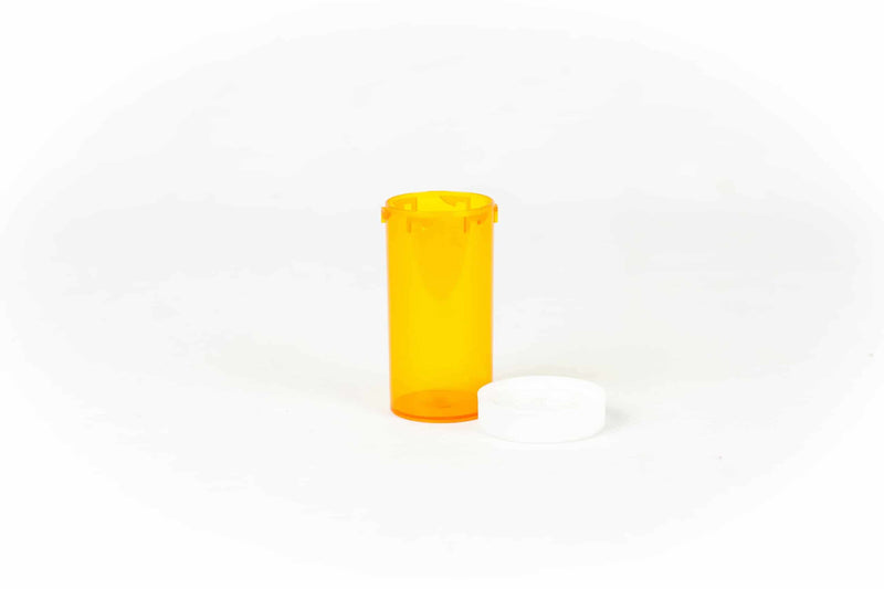 Push & Turn Child Resistant Veterinary Bottles - Amber - 13 dram - The Vial Store